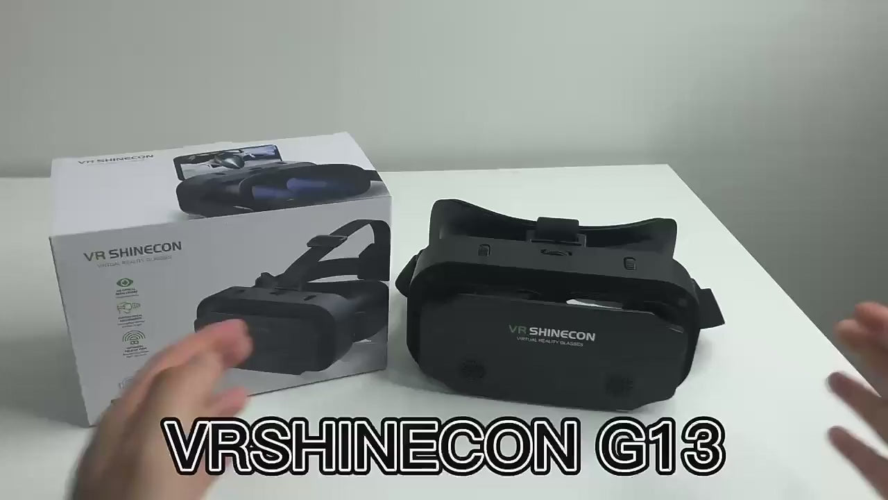 VRSHINECON G13 Virtual Reality VR Glasses Mobile Phone Movie Game 3D Digital Glasses(Black)