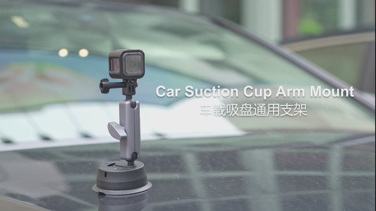 PULUZ Car Suction Cup Arm Mount with Mount Adapter & Long Screw