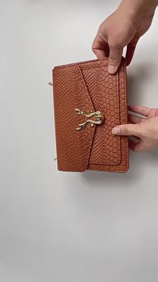 Outdoor Crocodile Pattern Leather Single-Shoulder Crossbody Bag Mobile Phone Bag(Pink)