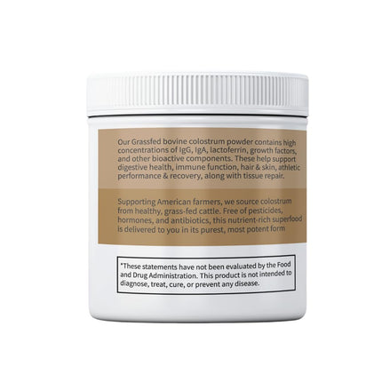 Primal Being Grassfed Colostrum Powder – Immune Support, Gut Health, Recovery (90 g, 3000 mg/serving)