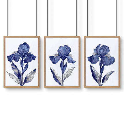 Prints For Bathroom | Set of 3 Botanical Wall art Prints