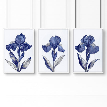 Prints For Bathroom | Set of 3 Botanical Wall art Prints
