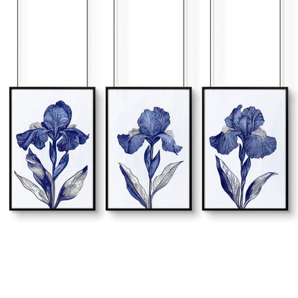 Prints For Bathroom | Set of 3 Botanical Wall art Prints
