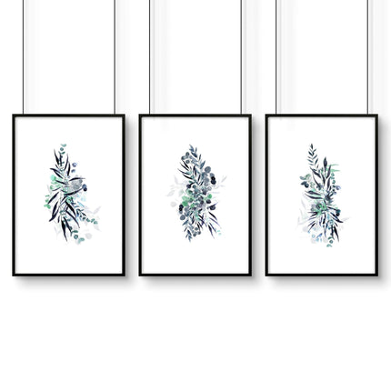 Prints for kitchens | set of 3 Boho Chic art prints