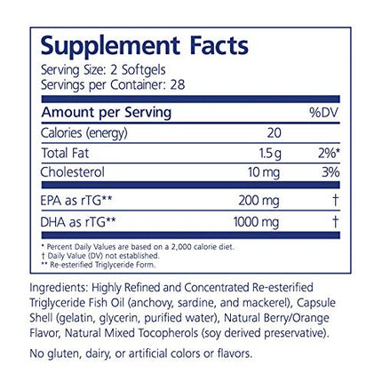 PRN Nuretin - High DHA Omega-3 for Retina Health (1000 mg DHA, 200 mg EPA)