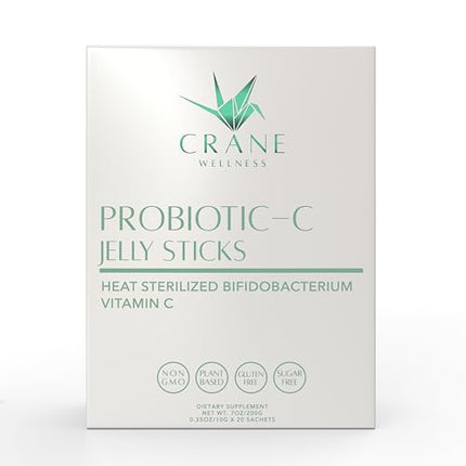 PROBIOTIC-C Jelly Sticks - Bifidobacterium & Vitamin C | Non-GMO, Gluten Free, Vegan
