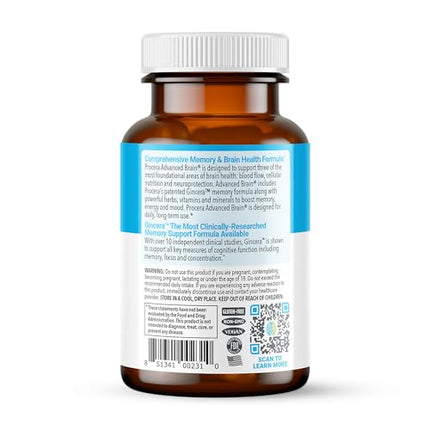 Procera Advanced Brain – Fast Acting Memory & Focus Supplement – 60 Count