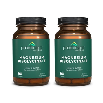 Prominent Nutrition Magnesium Bisglycinate Capsules – Brain Health, 240 mg, 2 Pack