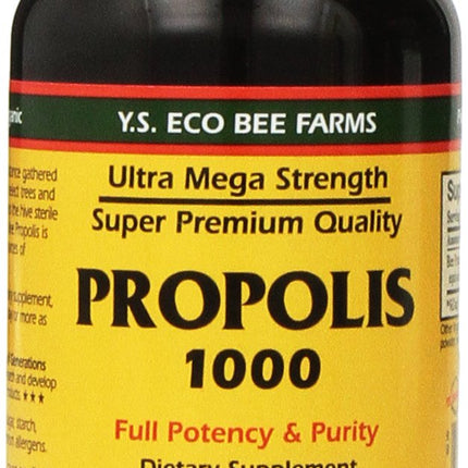 Propolis-Raw Unprocessed 1000mg Y.S. Organic Bee Farms 2 Pack | 180 Capsules