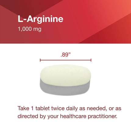 PROTOCOL FOR LIFE BALANCE L-Arginine 1,000mg - Amino Acid - Urea Detox - Protein Protection - 120 Veg Caps
