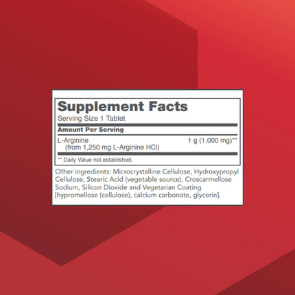 PROTOCOL FOR LIFE BALANCE L-Arginine 1,000mg - Amino Acid - Urea Detox - Protein Protection - 120 Veg Caps
