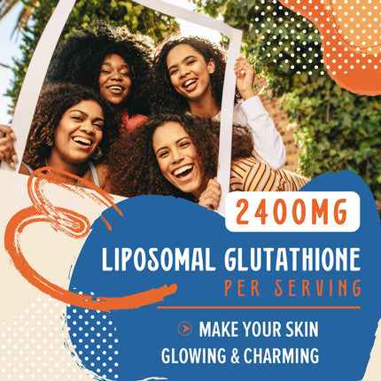Prunucis 2400mg Liposomal Glutathione with Vitamin C, Milk Thistle & Alpha-Lipoic Acid – 240 Softgels
