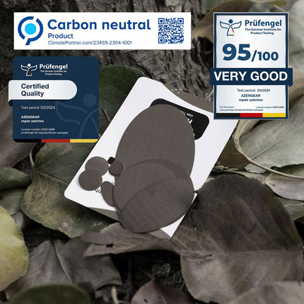 Repair Patches (30+ Colours) for Puffer Jackets, Tents, Upholstery - Stick On, Waterproof, Tear-Cold-Heat-Resistant
