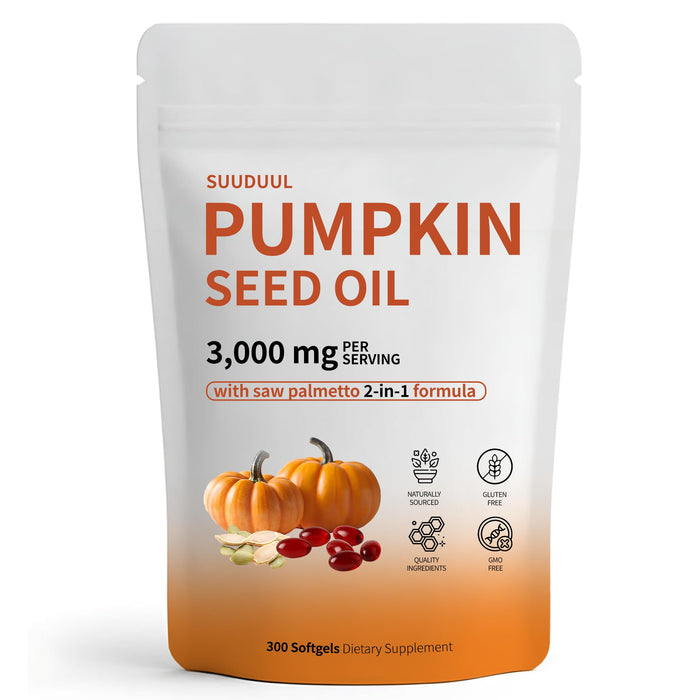 Pumpkin Seed Oil Capsules 300 Softgels | Hair Growth & Hormonal Balance