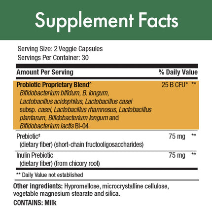 Stop Aging Now: PurBiotic ULTRA 25B CFU - Digestive & Immune Support, 60 Veggie Caps