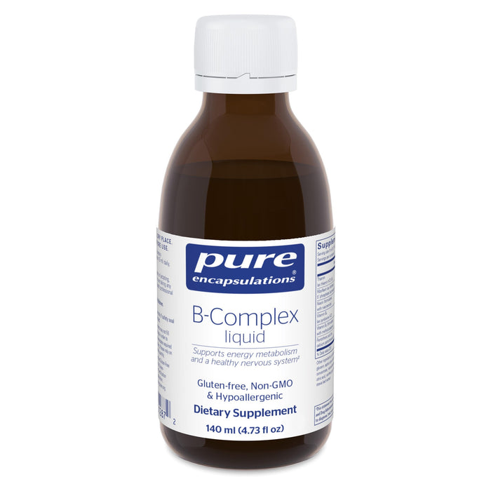 Pure Encapsulations B-Complex Liquid | Liquid Vitamin B Complex for Nerve & Energy Metabolism | Gluten Free & Vegetarian