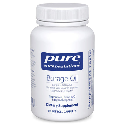Pure Encapsulations Borage Oil - Hypoallergenic Dietary Supplement - 60 Softgel Capsules