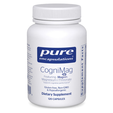Pure Encapsulations CogniMag 120's – Magnesium-L-Threonate with Magtein & Polyphenol Blend