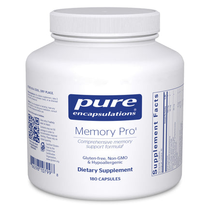 Pure Encapsulations Memory Pro | Comprehensive Memory Support Formula | 180 Capsules