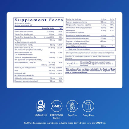 Pure Encapsulations Nutrient 950 with NAC | Immune Support & Daily Wellness | 240 Capsules
