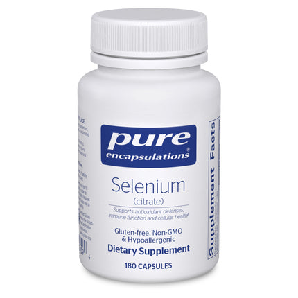 Pure Encapsulations Selenium (Citrate) – Immune Support, Antioxidant Health, Gluten Free & Vegan | 180 Capsules