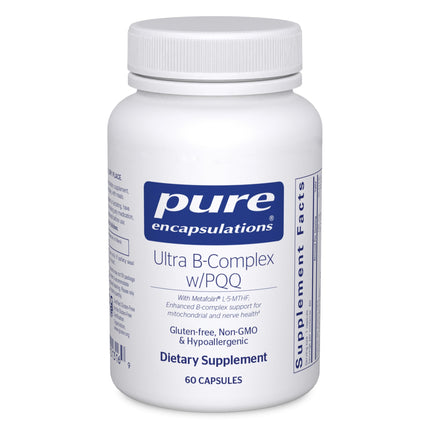 Pure Encapsulations Ultra B-Complex with PQQ | B-Vitamin Formula for Nerve, Mitochondrial & Methylation Support | 60 Capsules