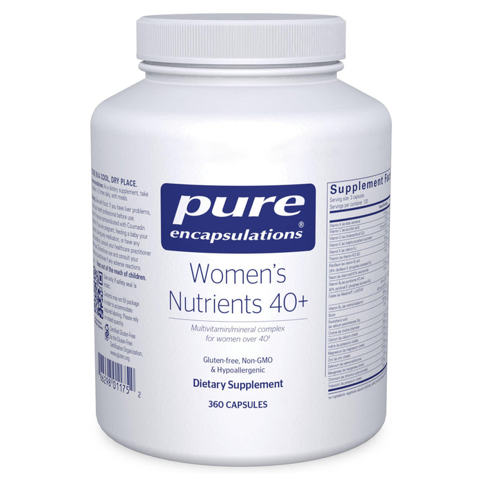 Pure Encapsulations Women's Nutrients 40+ – Multivitamin for Women Over 40 (360 Capsules) | Urinary Tract Health, Eye Integrity & Breast Cell Health