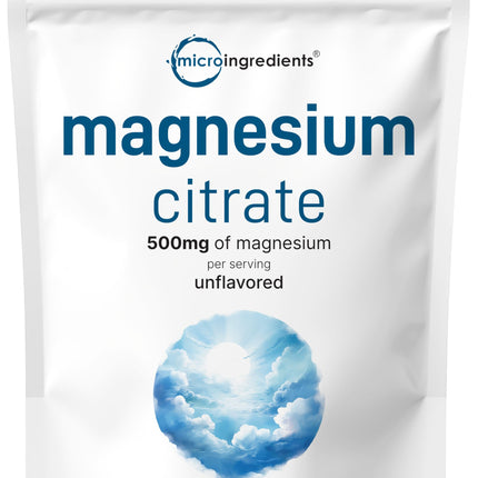 Pure Magnesium Powder, 2lbs | Magnesium Citrate Powder | Unflavored | Relaxation and Nutrient Utilization | Easily Absorbed | Non-GMO, Vegan