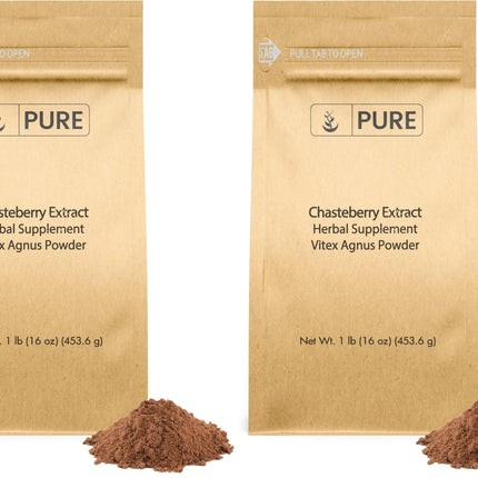 Chasteberry Extract 1lb | Pure Original Ingredients, Vitex Agnus-Castus, Non-GMO (Pack of 2)
