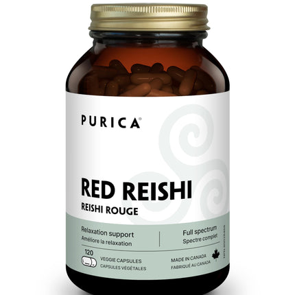 PURICA Red Reishi 120 CT | 400mg Reishi Mushroom Supplement
