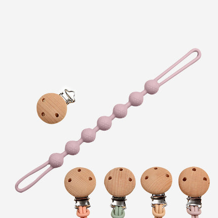 Bloom Bambini Baby Pacifier Clip and Teether in Purple