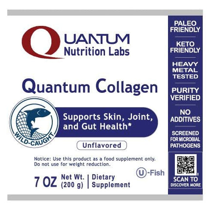 QNL Quantum Collagen – Sustainably Sourced Marine Collagen for Gut & Joint Health – 7 oz