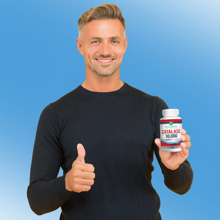 Best Earth Naturals Catalase 30,000 Supplement - Hair Support - 60 Capsules
