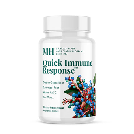 MICHAEL'S Health Naturopathic Programs Quick Immune Response - 90 Vegetarian Tablets - Immune System Support - with Vitamin A, Vitamin C & Zinc - 30 Servings