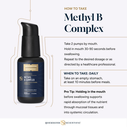 Quicksilver Scientific Methyl B Complex – Liposomal B Vitamin Liquid (50 ml)
