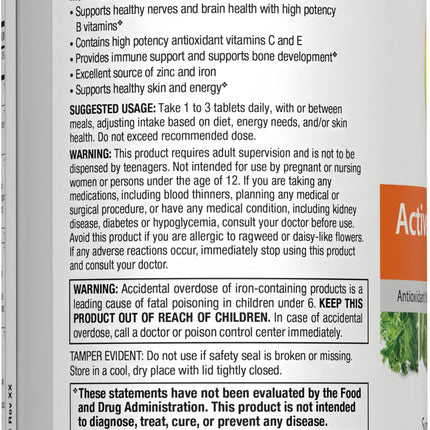 Rainbow Light Multivitamin for Teens - Fruit Punch (90 Tablets) | Gluten Free, Vegetarian