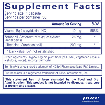 Pure Encapsulations Rapid Calm – Stress & Sleep Support with Zembrin & Suntheanine