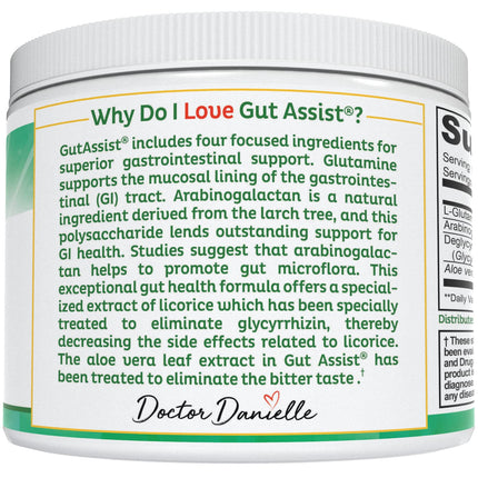 Doctor Danielle Gut Assist – Doctor Formulated Gut Lining & Digestive Support Powder