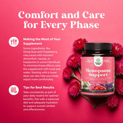 Complete Herbal Menopause Supplement for Women – Multibenefit Hormone Balance & Night Sweats