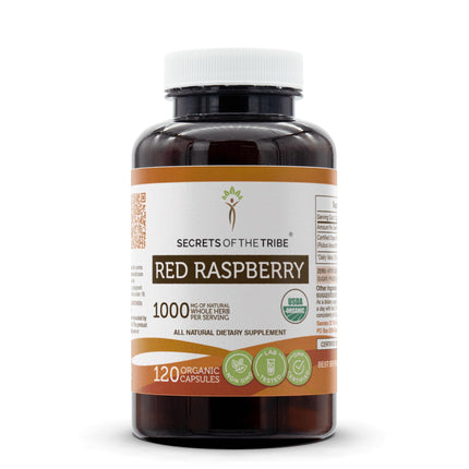 Secrets of the Tribe Red Raspberry USDA Organic Capsules – 120 Count