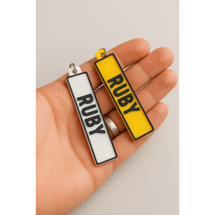 Custom Car Reg Keyring – Personalized Number Plate Tag