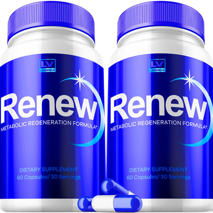 2 Pack Renew Capsules – Renew Pills, Renew Capsules Advanced & Renew Maximum | 120 Capsules for 2 Months
