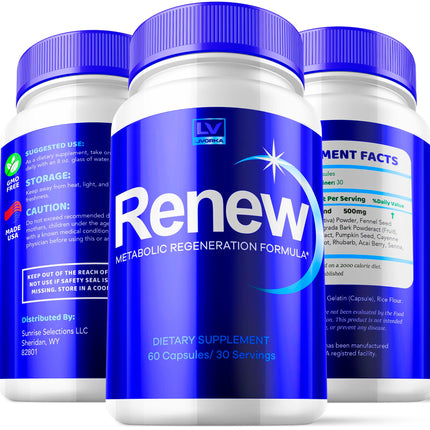 2 Pack Renew Capsules – Renew Pills, Renew Capsules Advanced & Renew Maximum | 120 Capsules for 2 Months
