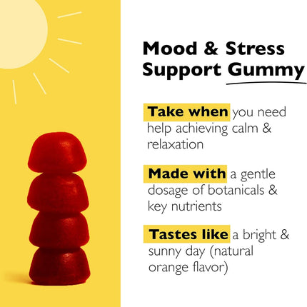 RESCUE Bach Plus Mood & Stress Gummies – Daytime Calm, Vegan, 3-Pack