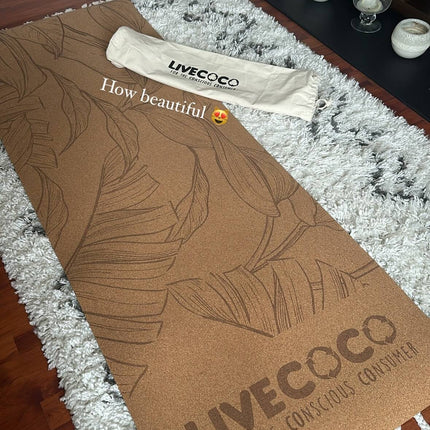 Cork Yoga Mat & Canvas Bag
