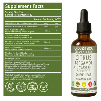 RESONA Red Yeast Rice Drops - Cholesterol Support Blend (2 oz)