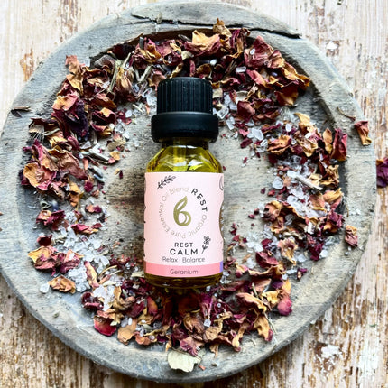 Rest Calm – Sleep & Hormone Balance Blend with Lavender, Geranium & Frankincense
