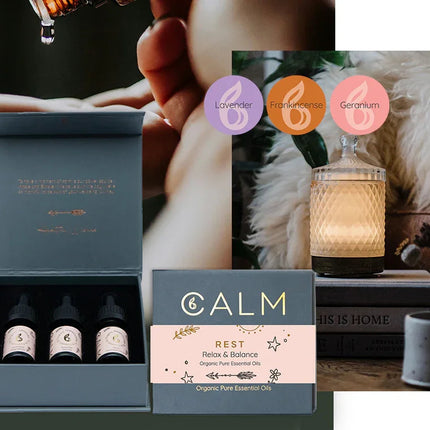 Rest Calm Essential Oil Set - Sleep & Hormone Balance