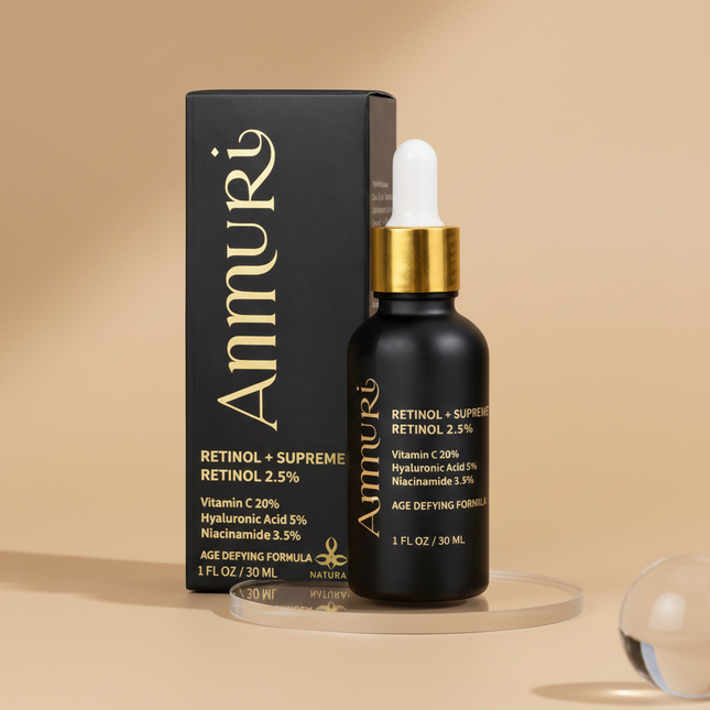Retinol Supreme 2.5% Serum for Anti-Ageing & Age-Defying Skin | Ammuri
