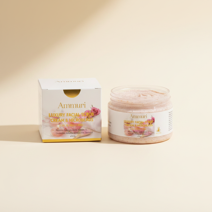 Retinol Facial Scrub & Exfoliating Cream for Smoother-Looking Skin | Ammuri
